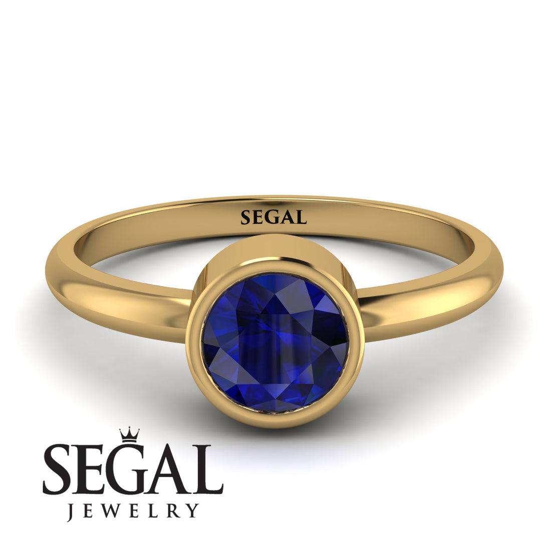 Solitaire Bezel Sapphire Ring - Emerson No. 13
