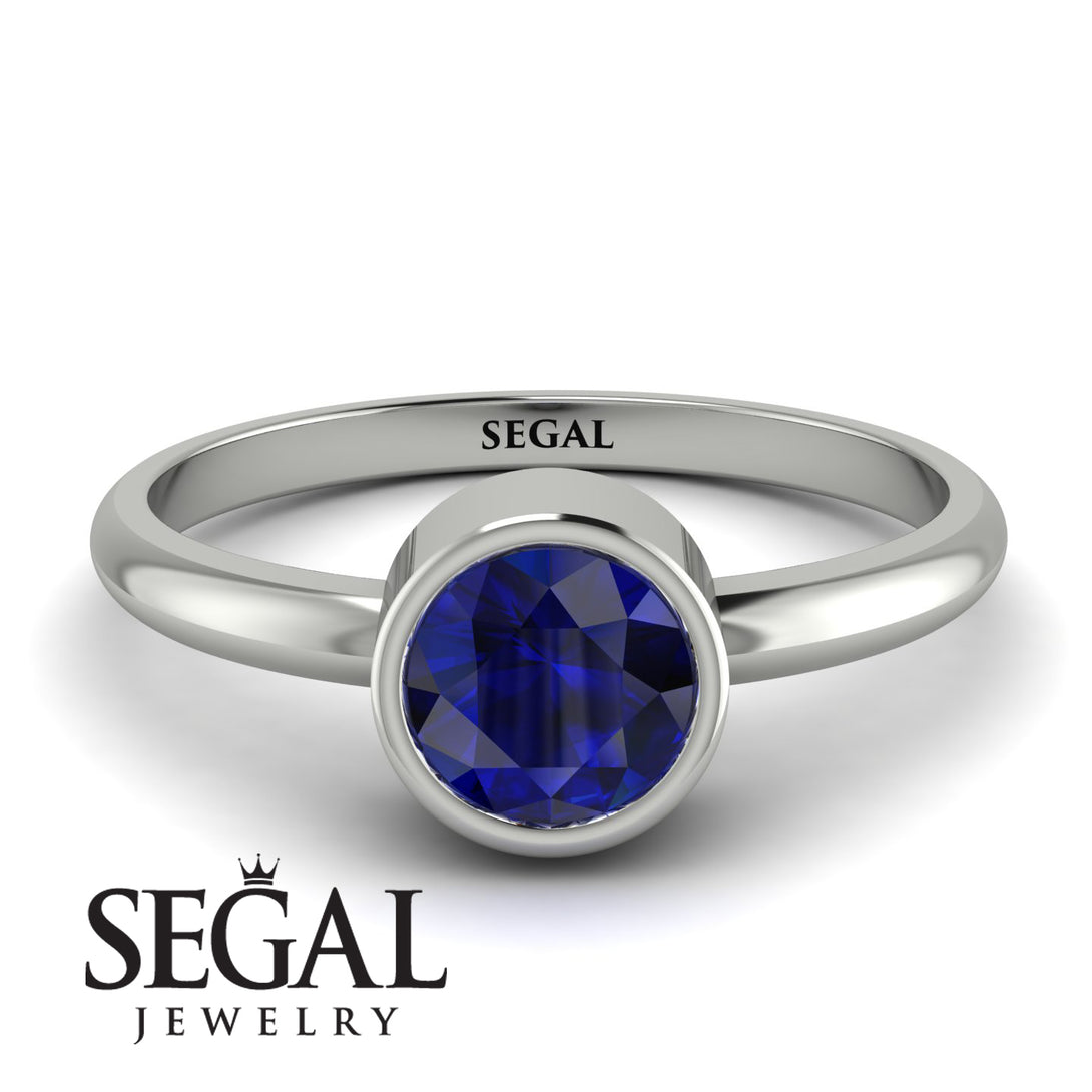 Solitaire Bezel Sapphire Ring - Emerson No. 15