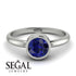 Solitaire Bezel Sapphire Ring - Emerson No. 15