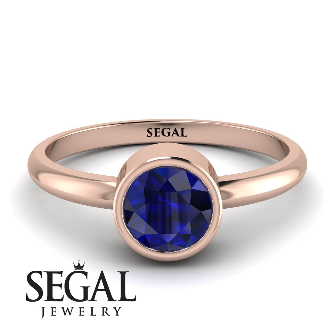 Solitaire Bezel Sapphire Ring - Emerson No. 14