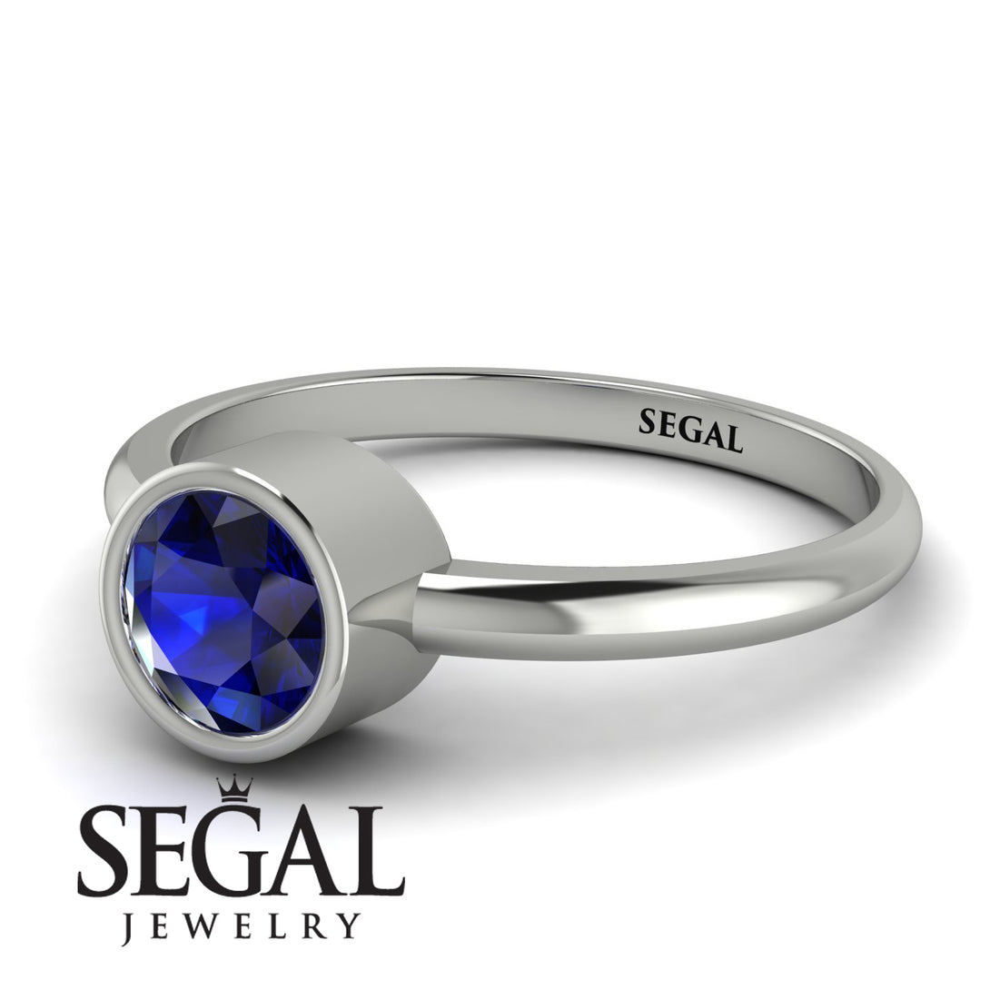 Solitaire Bezel Sapphire Ring - Emerson No. 15
