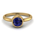 Solitaire Bezel Sapphire Ring - Emerson No. 13