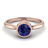 Solitaire Bezel Sapphire Ring - Emerson No. 14
