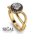 Split Shank Halo Diamond Engagement Ring - Adriana No. 61 image 10
