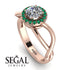 Split Shank Halo Diamond Engagement Ring - Adriana No. 17