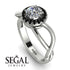 Split Shank Halo Diamond Engagement Ring - Adriana No. 33 image 10