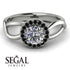Split Shank Halo Diamond Engagement Ring - Adriana No. 33 image 2