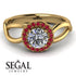 Split Shank Halo Diamond Engagement Ring - Adriana No. 46