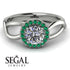 Split Shank Halo Diamond Engagement Ring - Adriana No. 18 image 2