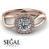 Split Shank Halo Diamond Engagement Ring - Adriana No. 2 image 2