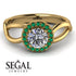 Split Shank Halo Diamond Engagement Ring - Adriana No. 16 image 2