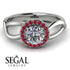Split Shank Halo Diamond Engagement Ring - Adriana No. 48 image 2