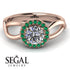 Split Shank Halo Diamond Engagement Ring - Adriana No. 17