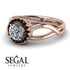 Split Shank Halo Diamond Engagement Ring - Adriana No. 32