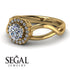 Split Shank Halo Diamond Engagement Ring - Adriana No. 1 image 3