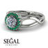 Split Shank Halo Diamond Engagement Ring - Adriana No. 18 image 3