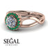 Split Shank Halo Diamond Engagement Ring - Adriana No. 17 image 3