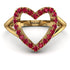 Split Shank Heart Ruby Ring - Delaney No. 10 image 1