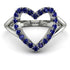 Split Shank Heart Sapphire Ring - Delaney No. 15