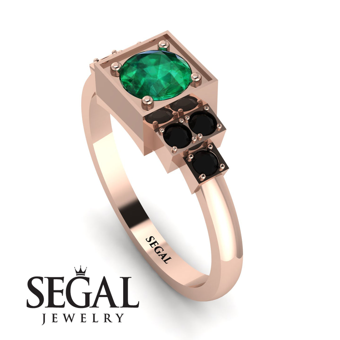 Square Emerald Engagement Ring - Samara No. 35