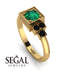 Square Emerald Engagement Ring - Samara No. 34