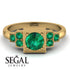Square Emerald Engagement Ring - Samara No. 19