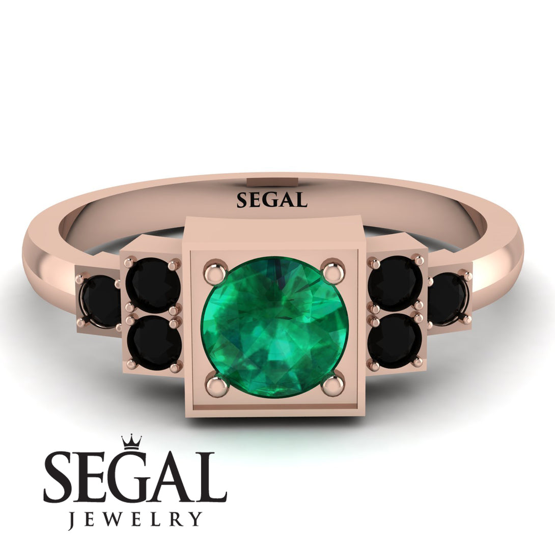 Square Emerald Engagement Ring - Samara No. 35