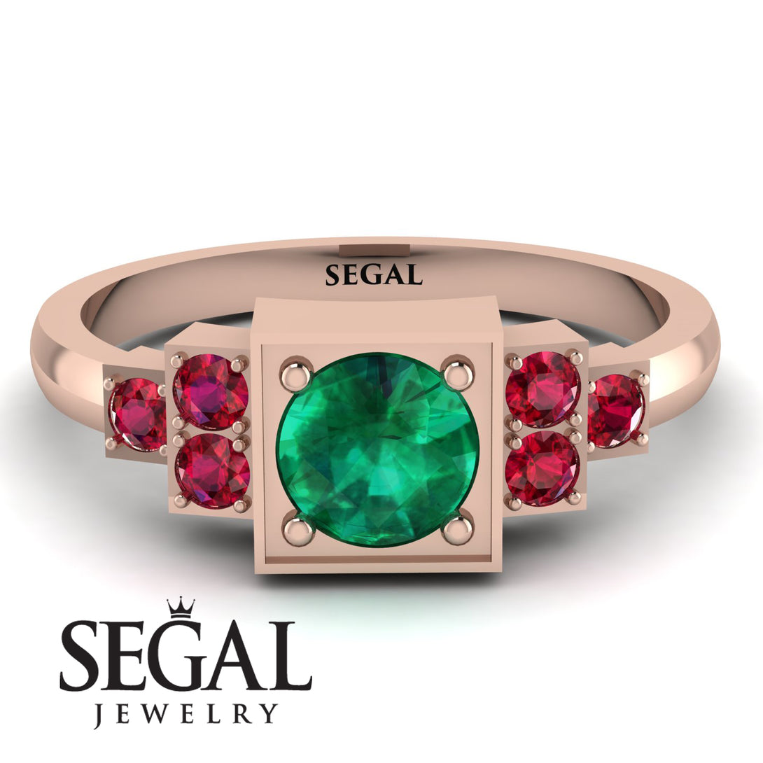 Square Emerald Engagement Ring - Samara No. 50
