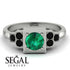 Square Emerald Engagement Ring - Samara No. 36
