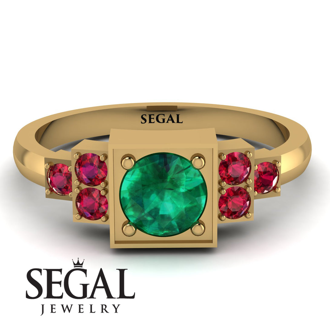 Square Emerald Engagement Ring - Samara No. 49