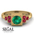 Square Emerald Engagement Ring - Samara No. 49
