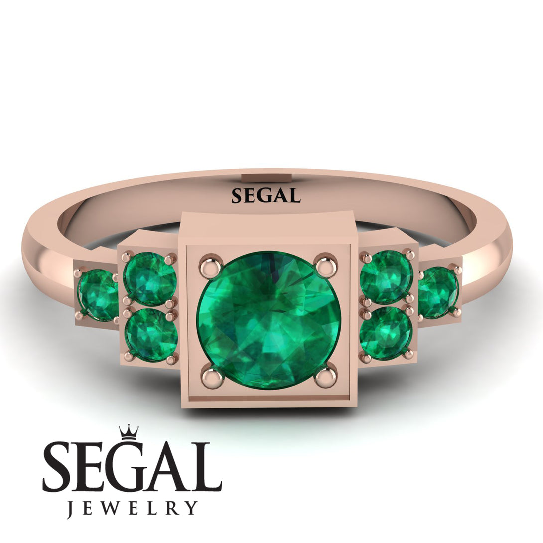 Square Emerald Engagement Ring - Samara No. 20