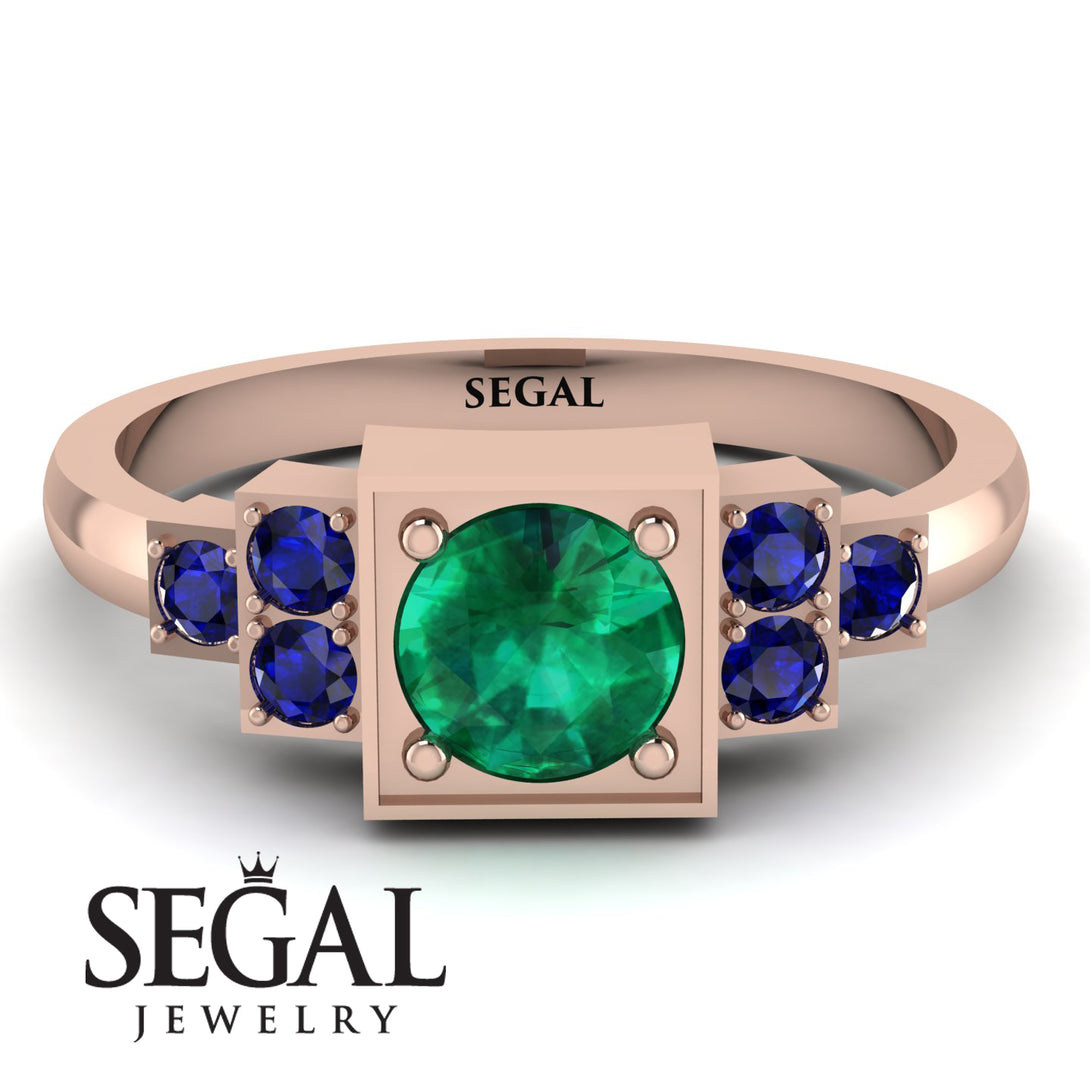 Square Emerald Engagement Ring - Samara No. 65