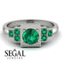 Square Emerald Engagement Ring - Samara No. 21
