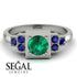 Square Emerald Engagement Ring - Samara No. 66