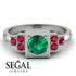 Square Emerald Engagement Ring - Samara No. 51