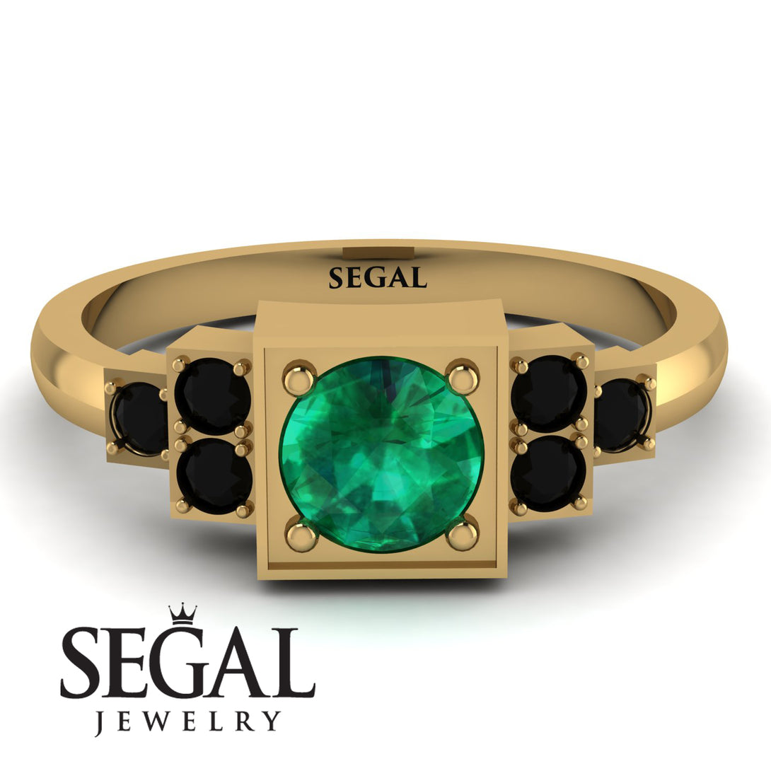 Square Emerald Engagement Ring - Samara No. 34