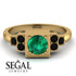Square Emerald Engagement Ring - Samara No. 34