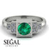Square Emerald Engagement Ring - Samara No. 6