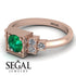 Square Emerald Engagement Ring - Samara No. 5