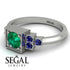 Square Emerald Engagement Ring - Samara No. 66