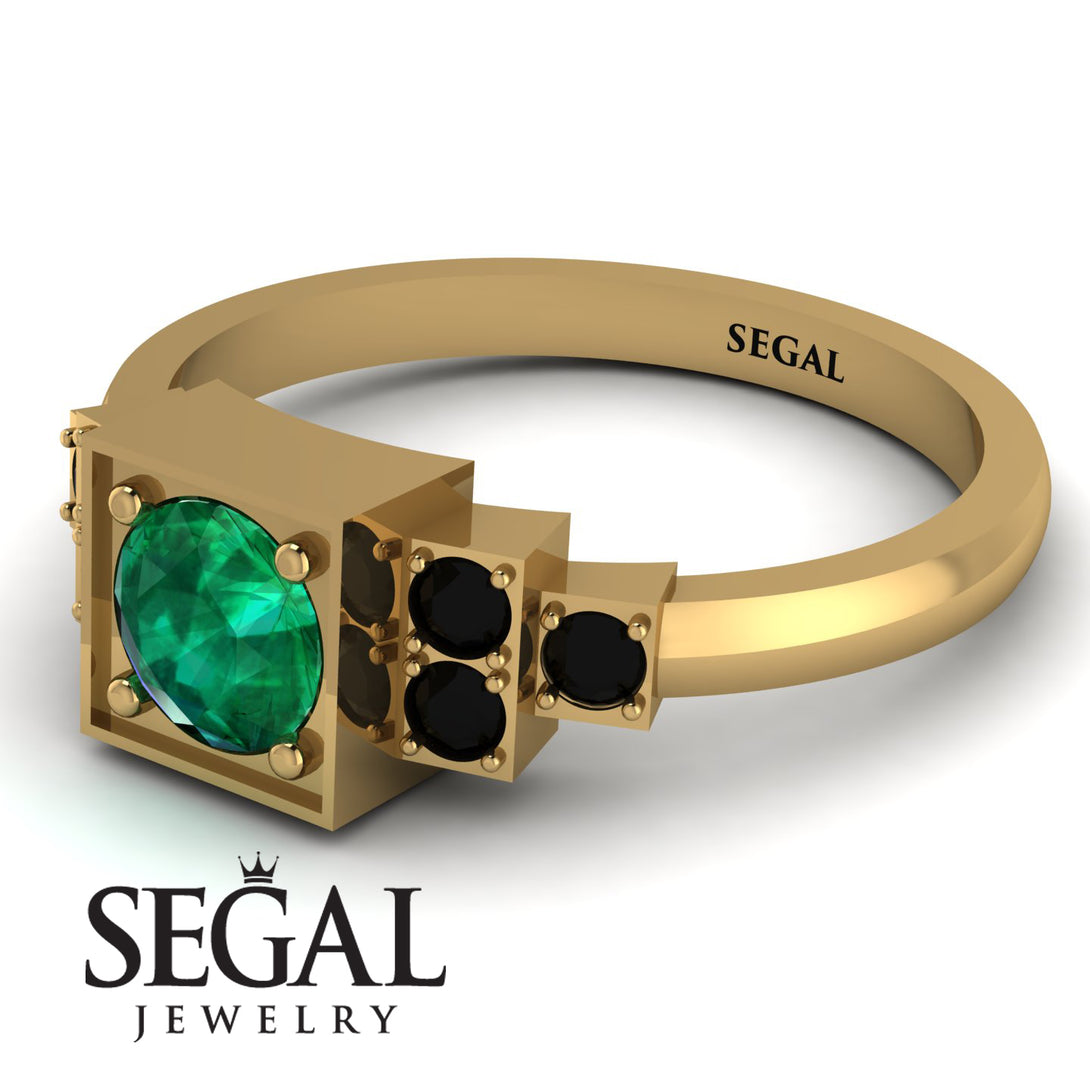 Square Emerald Engagement Ring - Samara No. 34