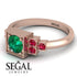 Square Emerald Engagement Ring - Samara No. 50