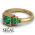 Square Emerald Engagement Ring - Samara No. 19