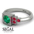 Square Emerald Engagement Ring - Samara No. 51