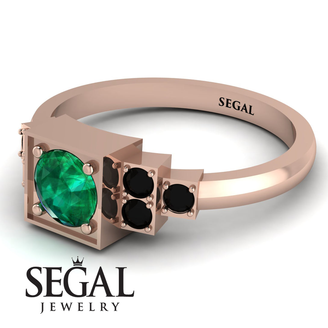 Square Emerald Engagement Ring - Samara No. 35