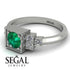 Square Emerald Engagement Ring - Samara No. 6