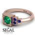 Square Emerald Engagement Ring - Samara No. 65