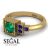 Square Emerald Engagement Ring - Samara No. 64