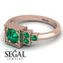 Square Emerald Engagement Ring - Samara No. 20